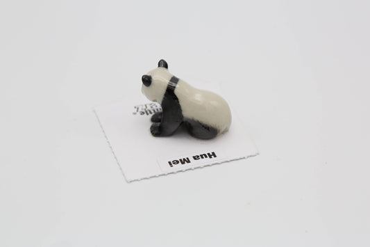 Hua Mei Panda Sitting Porcelain Miniature