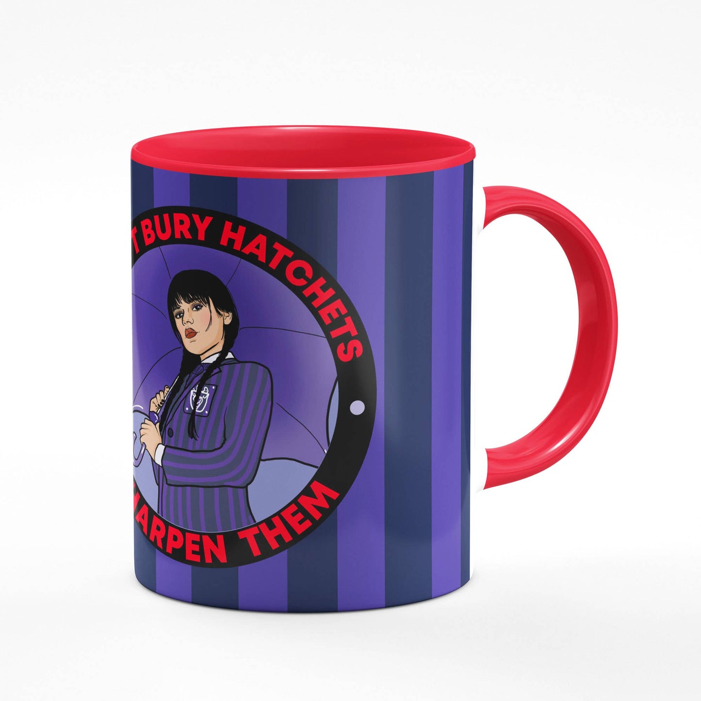 Wednesday Adams Halloween Red Mug