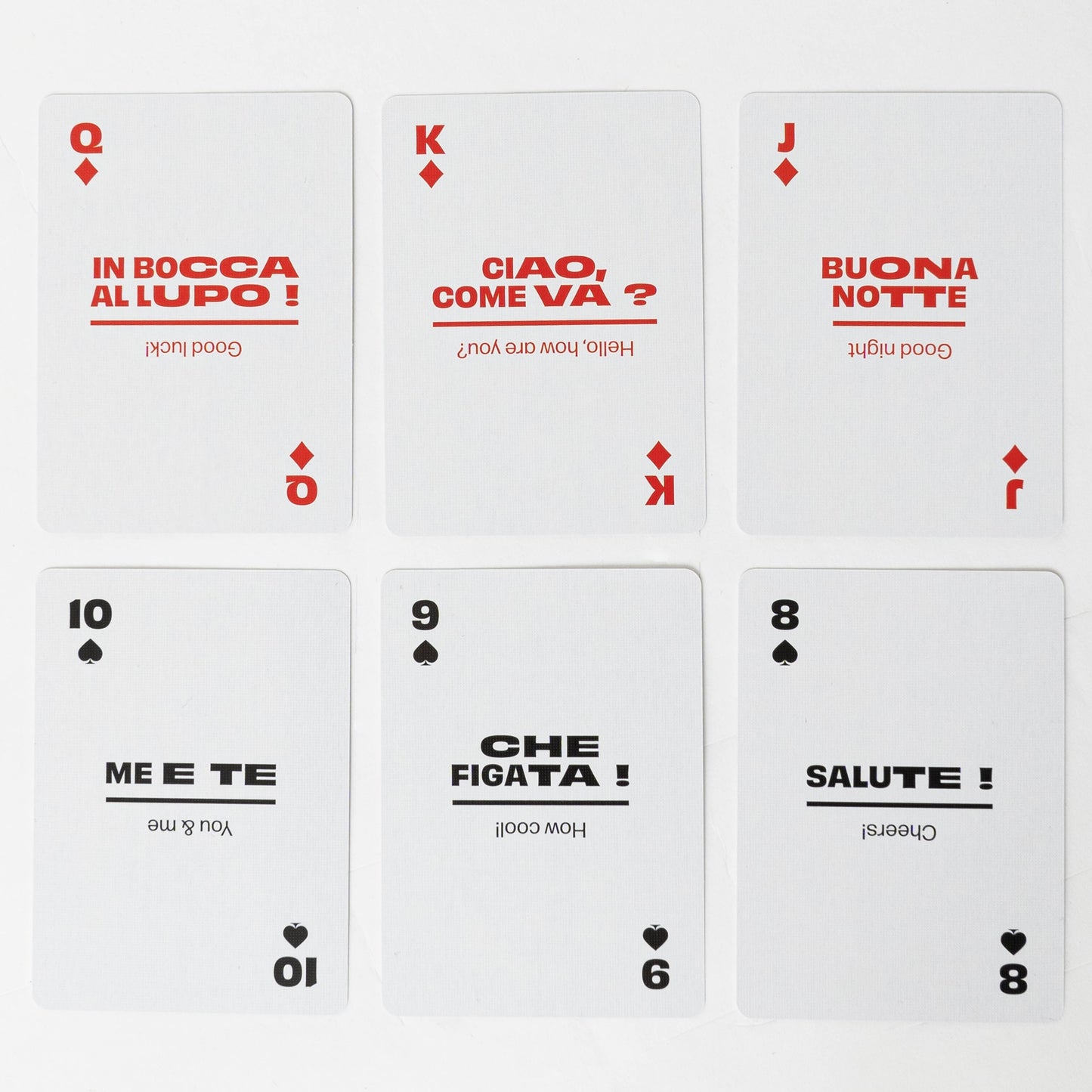 Italian Travel Playing Cards in Tin Travel Case