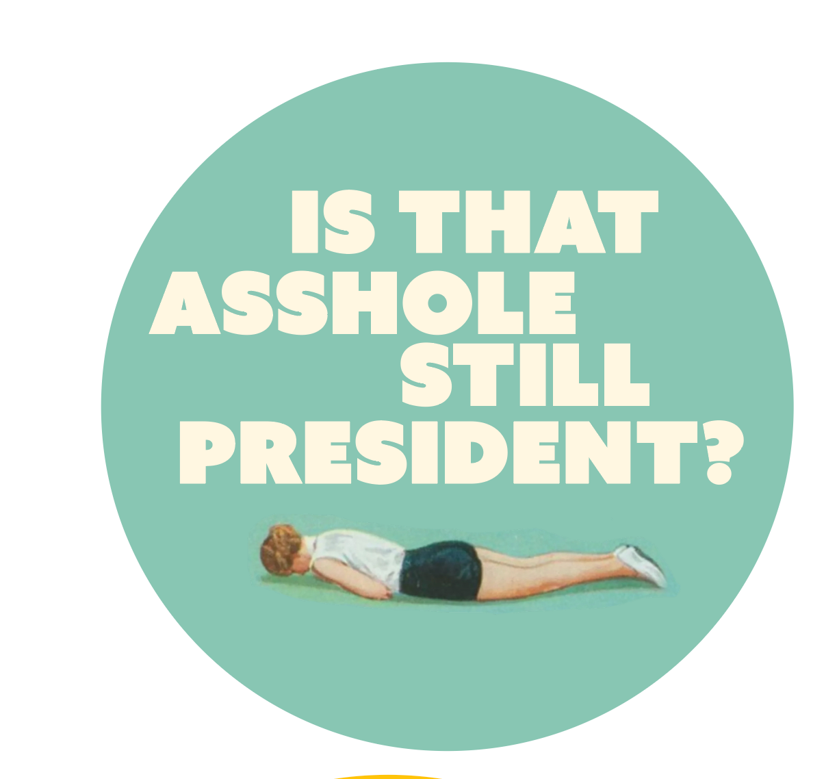 STILL PRESIDENT? HOLOGRAPH sticker