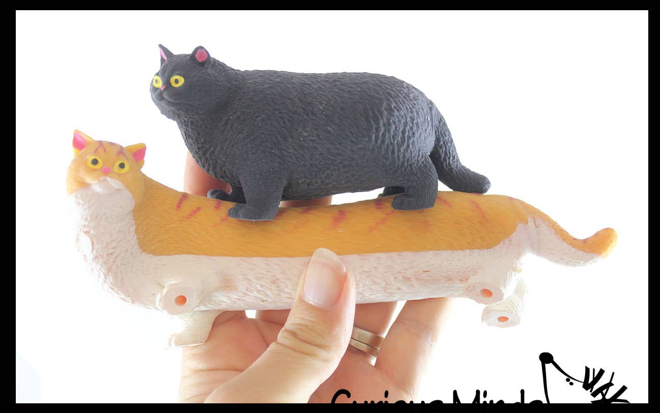 Fat Stretchy Cat Crushed Bead Sand Filled