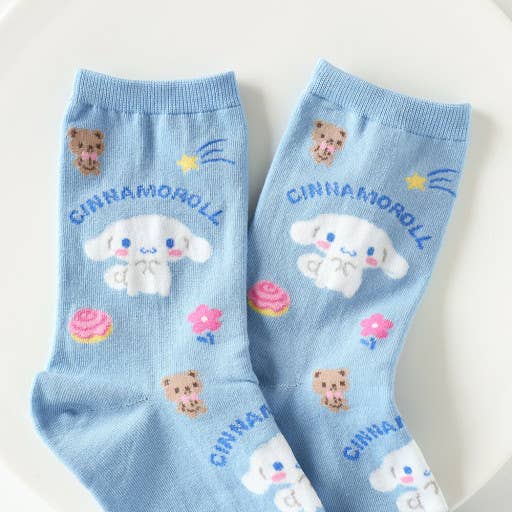 NEW Sanrio Friends with Mascots Crew Socks