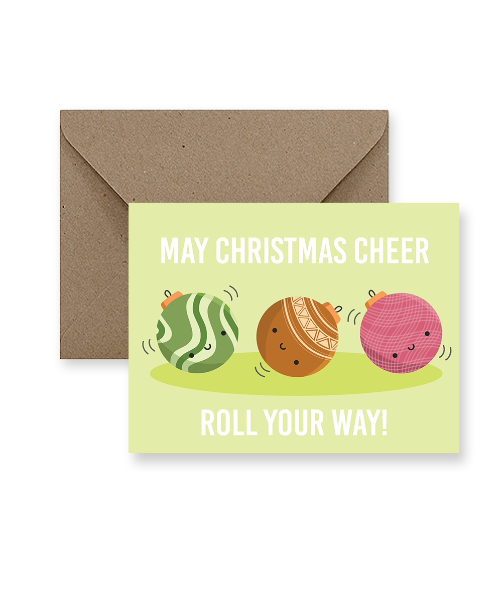 Christmas Cheer Roll Ornament Card