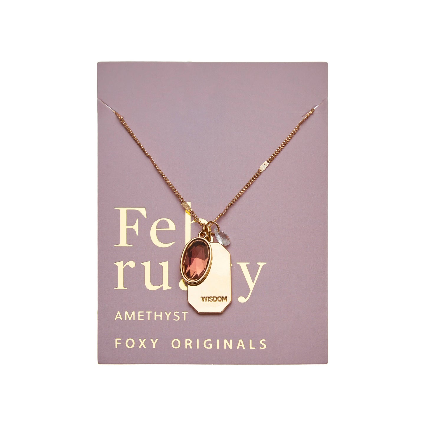 February Birthstone Necklace | Birthday Jewelry
