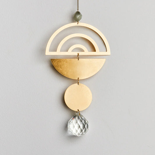 Scout Curated Wears Brass, Semi Precious Gemstones and Cyrstal Suncatchers