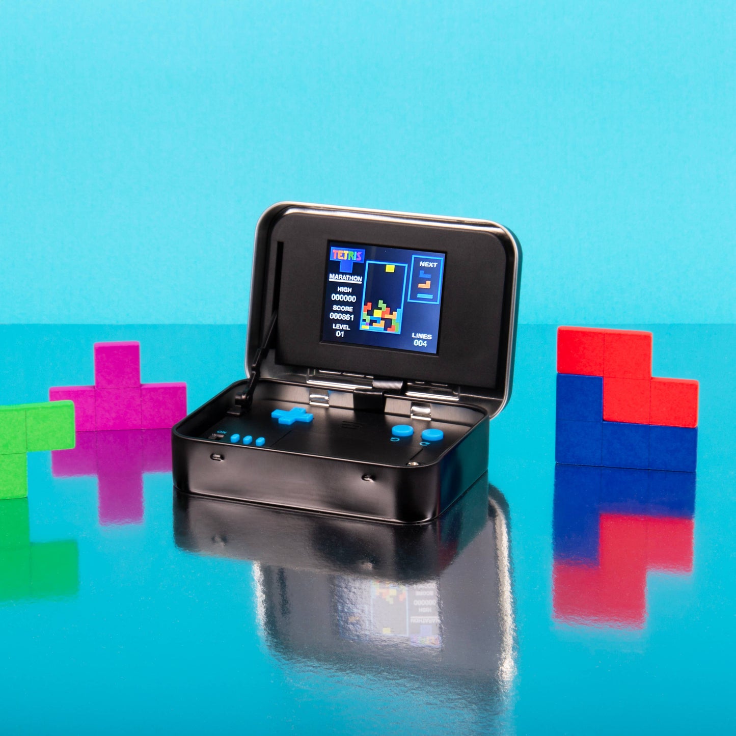 Tetris Arcade in a Tin - Retro Handheld Gaming Gift