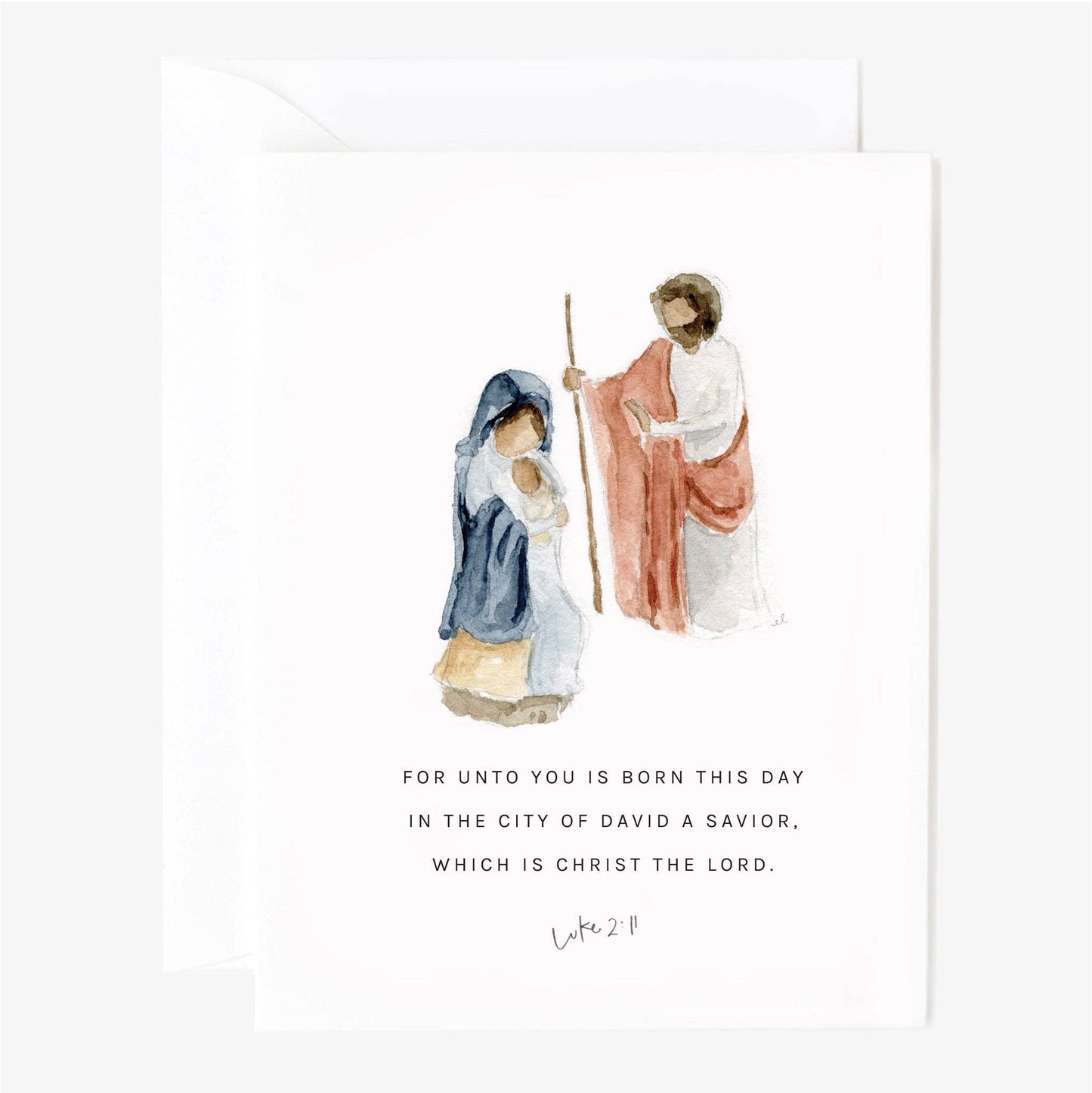 Christmas scripture notecard
