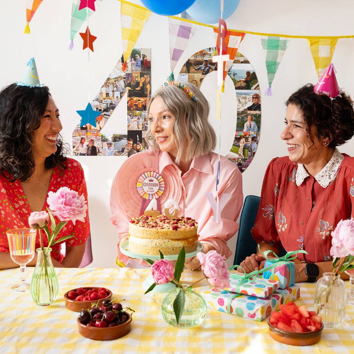 Happy Face Party Hats - 5 Pack | Party Supplies |