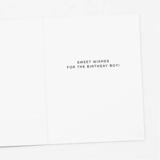 Happy First Birthday Boy (Teal) Card