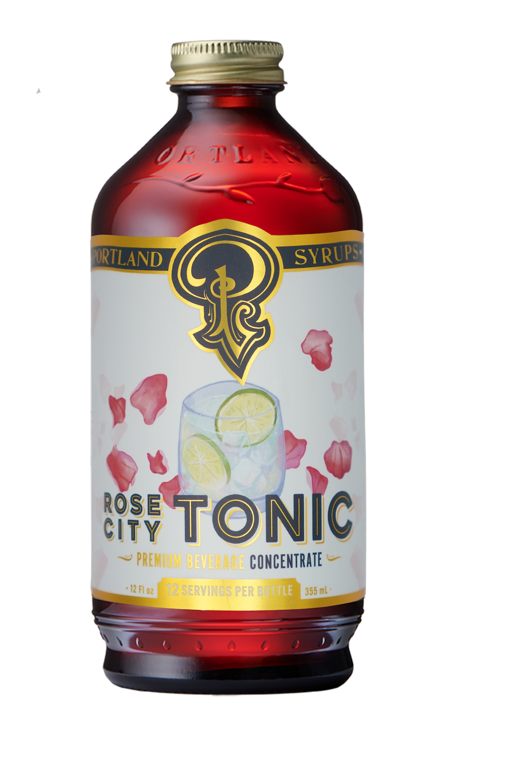 Rose City Quinine Tonic Syrup 12oz - cocktail/mocktail mixer