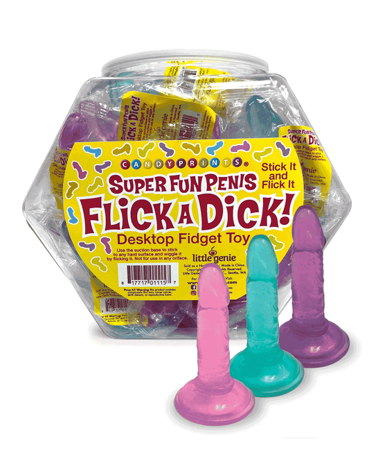 Flick a Dick POP Fishbowl of Fidget Dicks