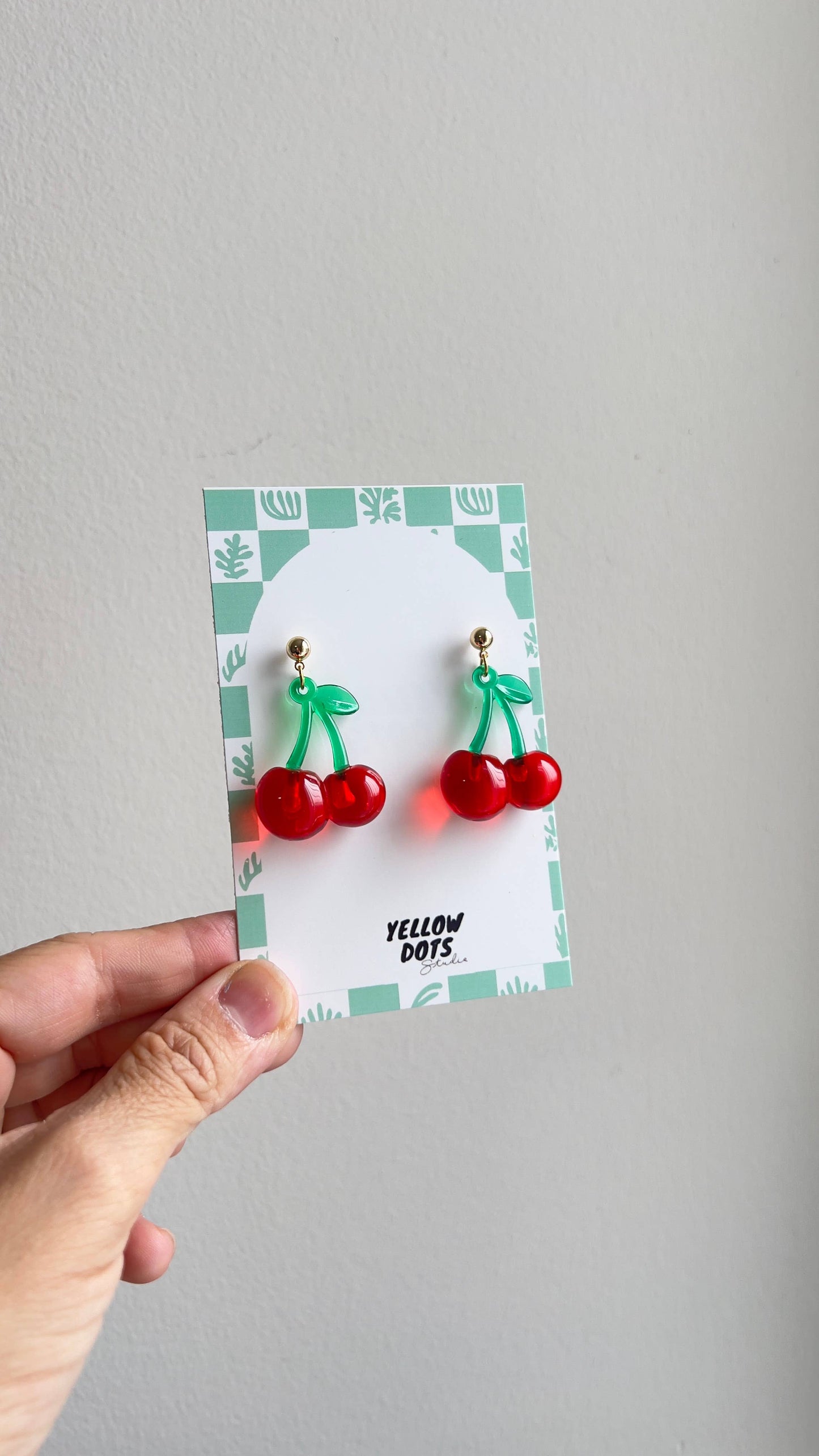 Yummy Cherry Earrings | Acrylic Earrings