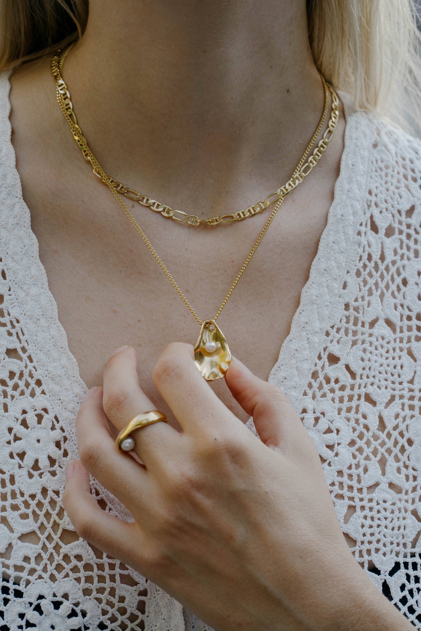 Oyster Shell Necklace