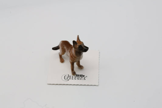 King Tut Belgian Sheppard Porcelain Miniature