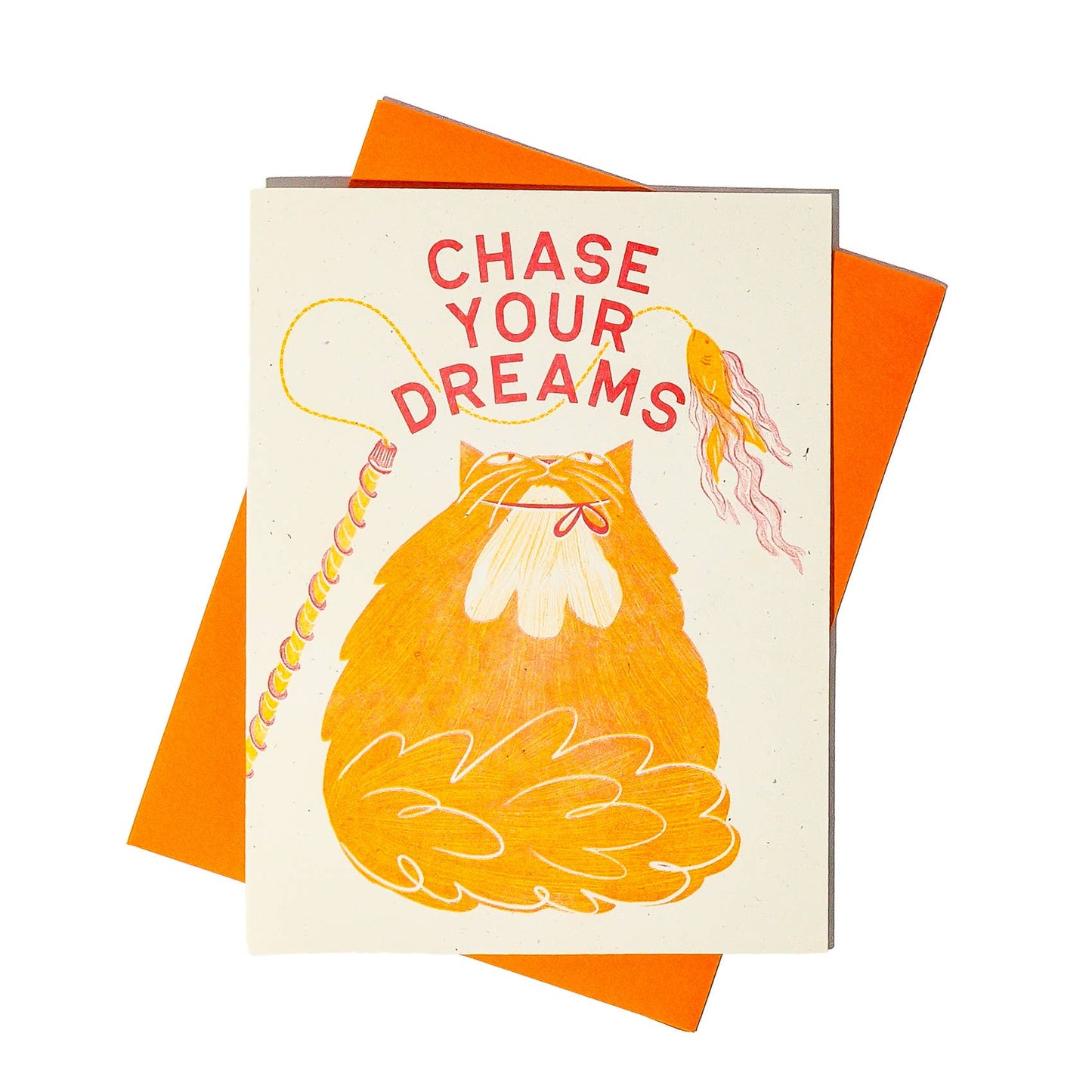 Chase Your Dreams - Risograph Greeting Card