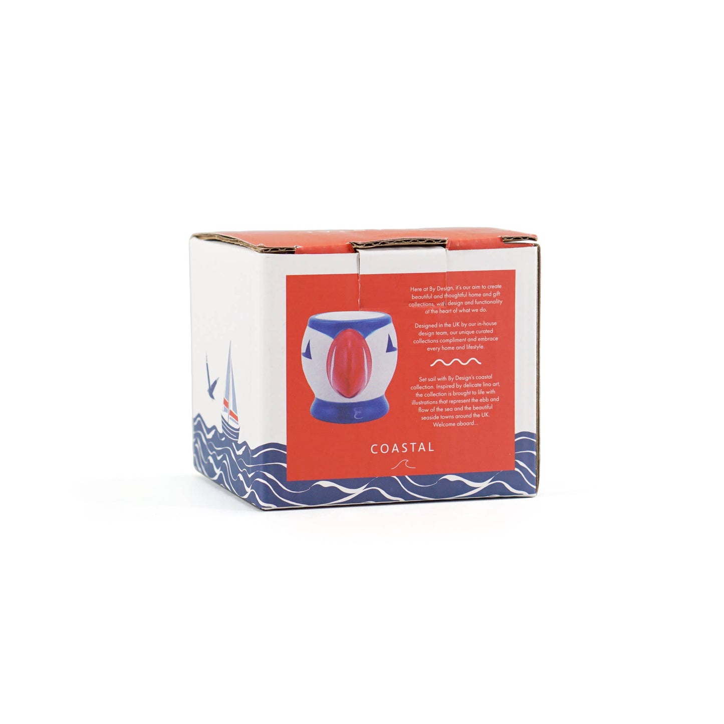 Ceramic Shaped Egg Cup Puffin Bird Coastal
