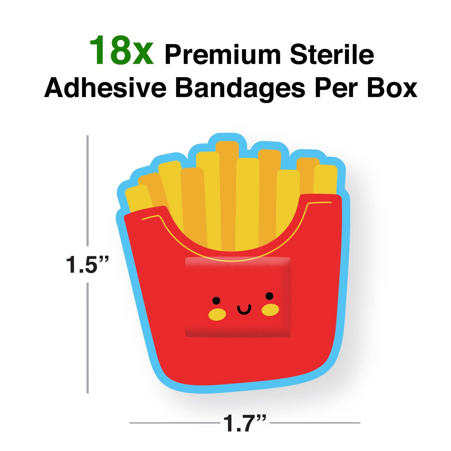 French Fries Adhesive Bandages