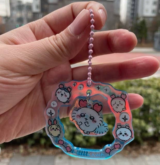 Chiikawa Twinkle Hologram Random key Ring Blind Box