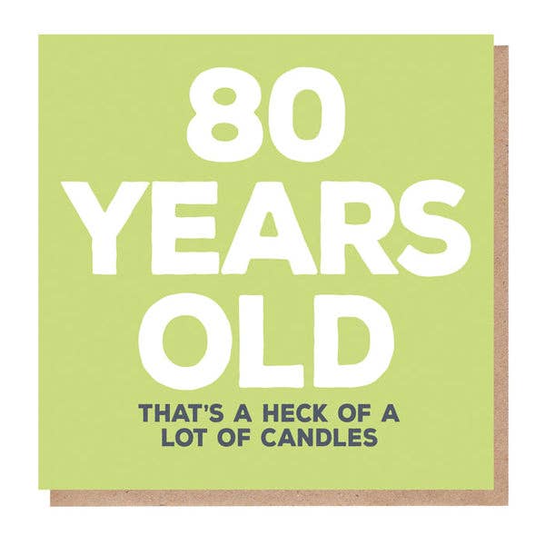 80 Years Old Card - Funny Birthday Card