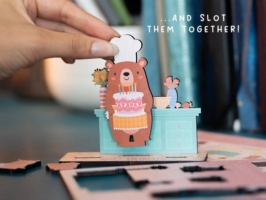 HAPPY BIRTHDAY BEAR POP OUT CARD