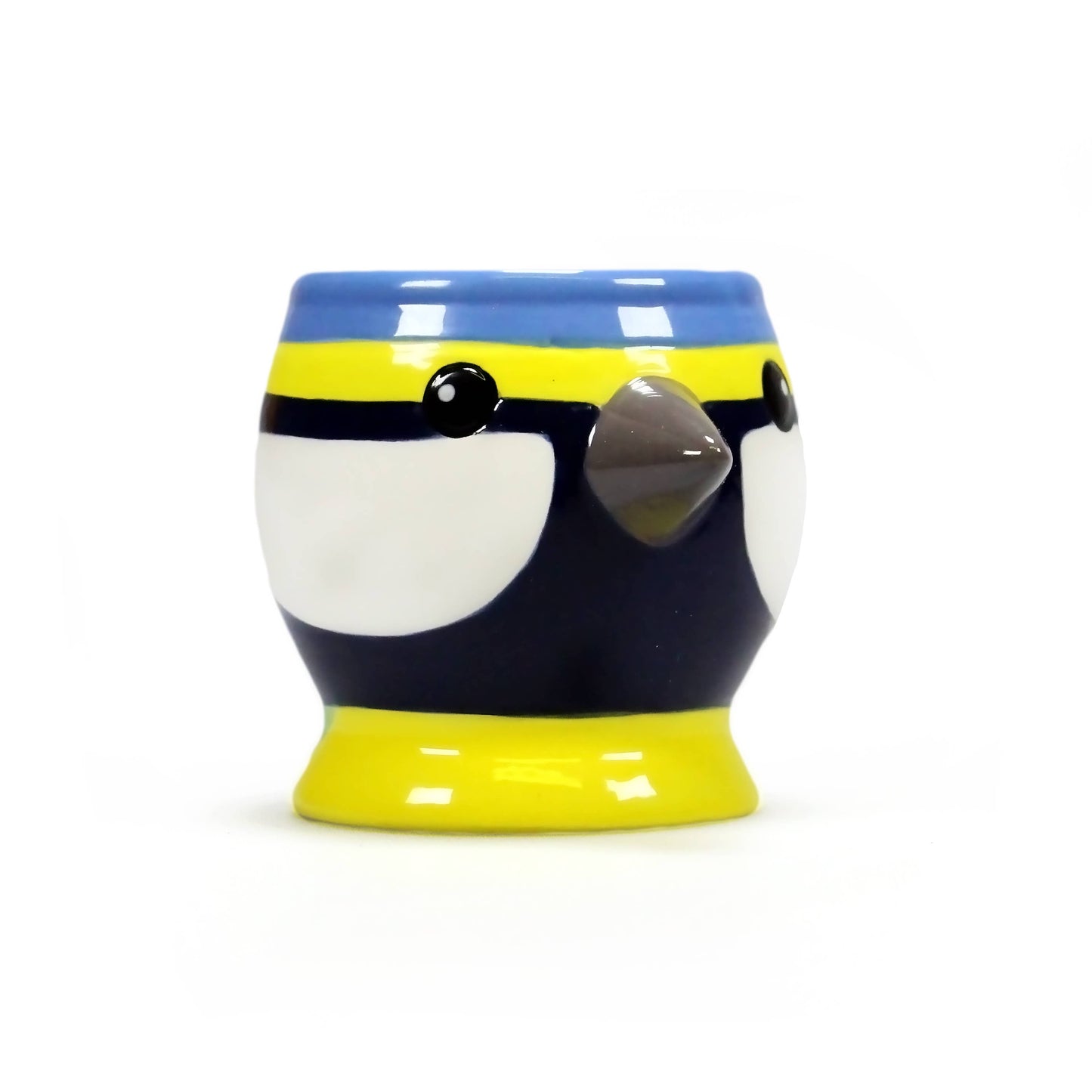 Ceramic Shaped Egg Cup Blue Tit Bird
