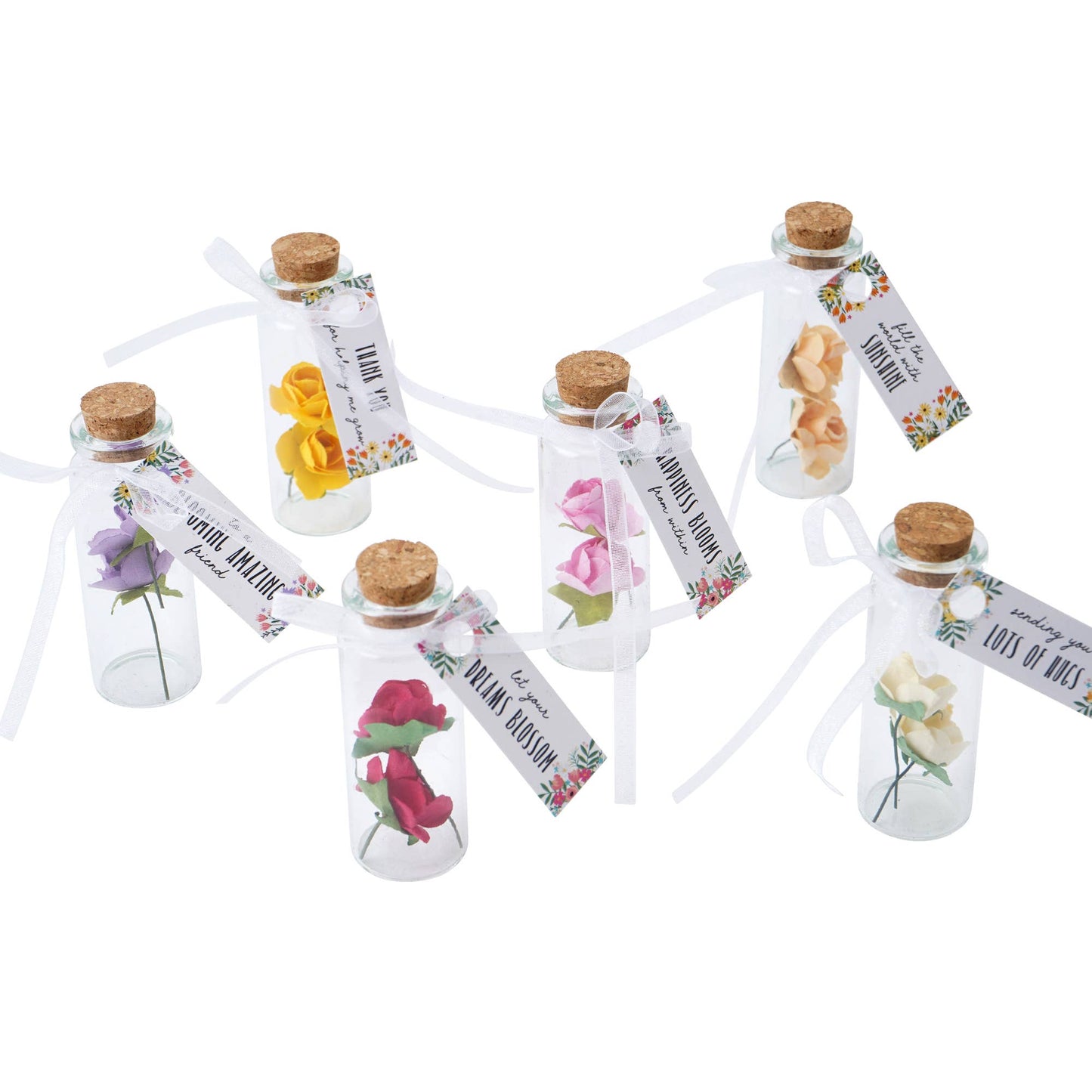 The Flower Market Sentiment Flower Bottles Display