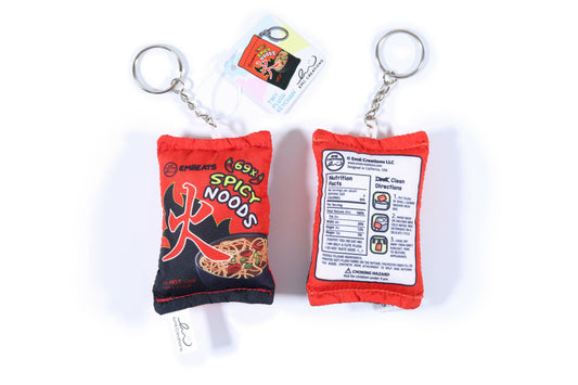 Tiny Spicy Noods Plush Keychain