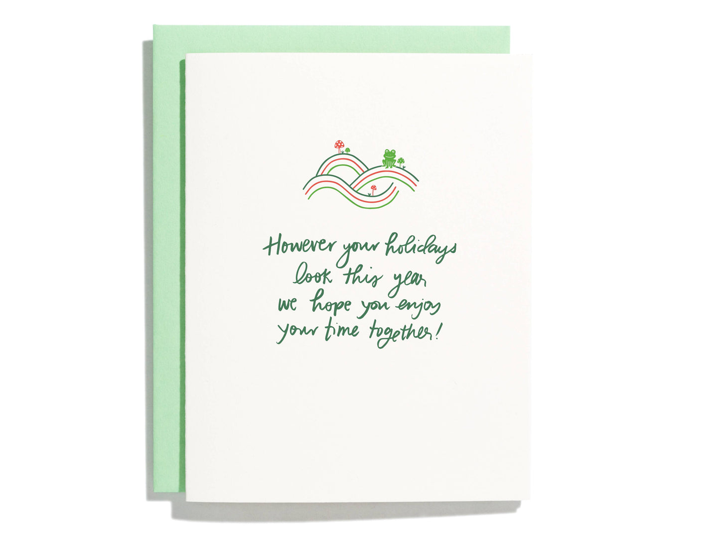 Time Together Holiday - Letterpress Greeting Card