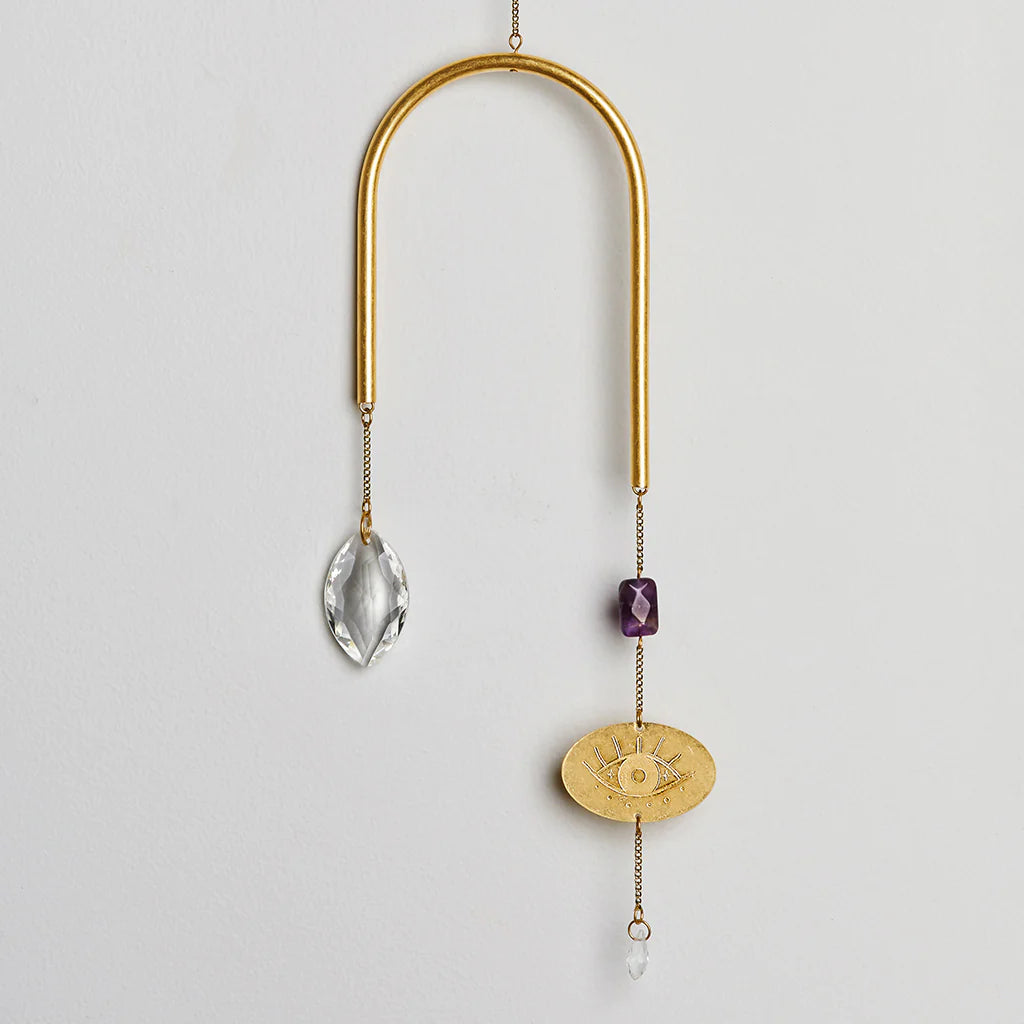 Scout Curated Wears Brass, Semi Precious Gemstones and Cyrstal Suncatchers