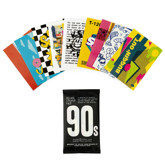 Decade Sticker Card Pack - 1990s