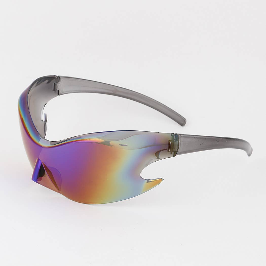 Curved Flame Shield Sunglasses