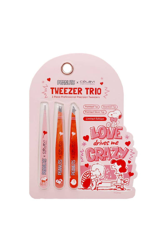 Celavi P45932 Peanuts 3pc Precision Tweezers