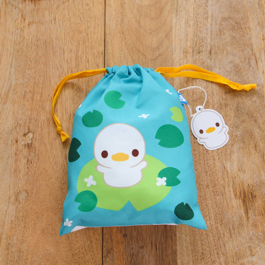 Drawstring Pouch Bag - A Lost Duckling