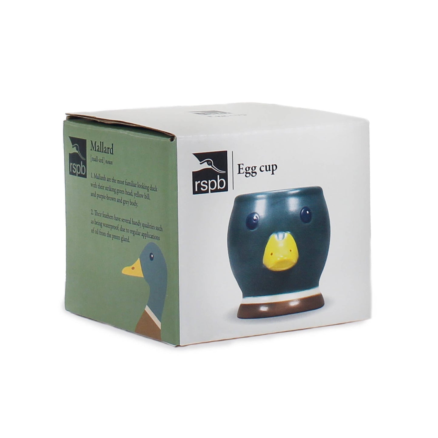 Ceramic Shaped Egg Cup Mallard Bird