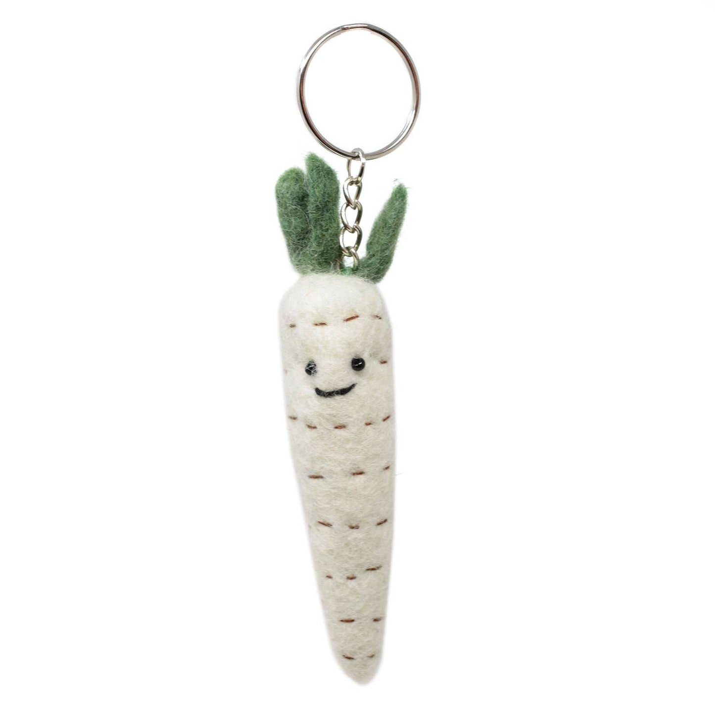 Felt Keychain - Parsnip Felt Keyring