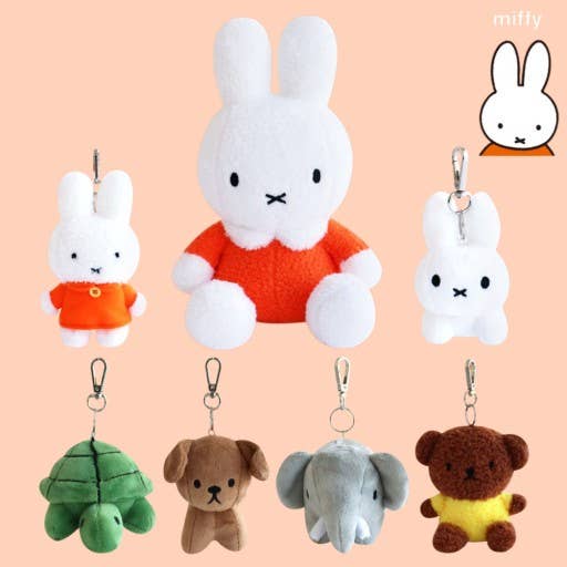 Miffy & Friends Fluffy Key Chain, Bag Charms