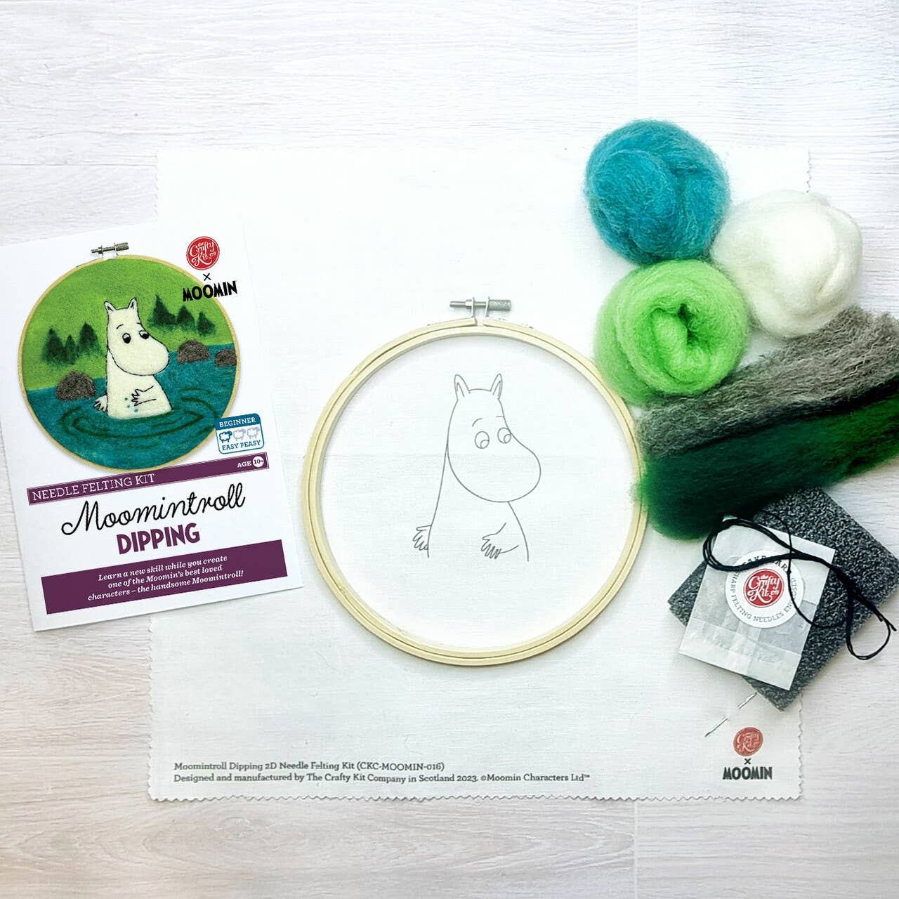 Moomintroll Dipping Needle Felt Craft Kit