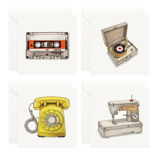 Retro Objects Mini Cards