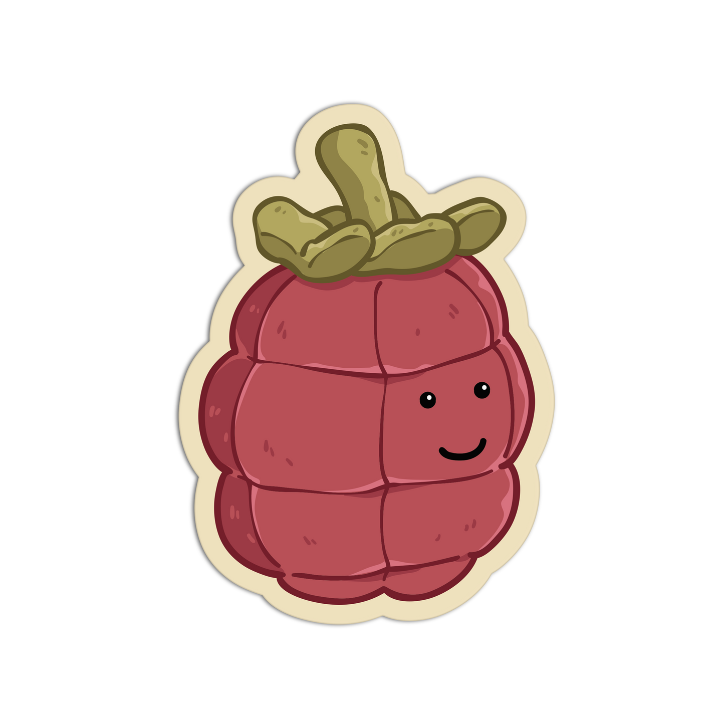 Sweet Mangosteen - Fruits and Veggies Textured Stickers