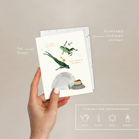 Party Frogs - Birthday Card