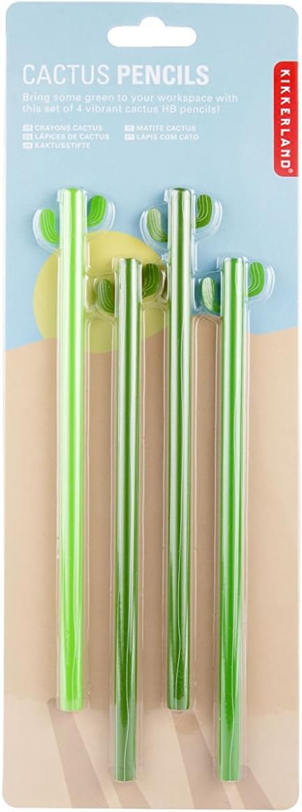 Cactus Pencils S/4