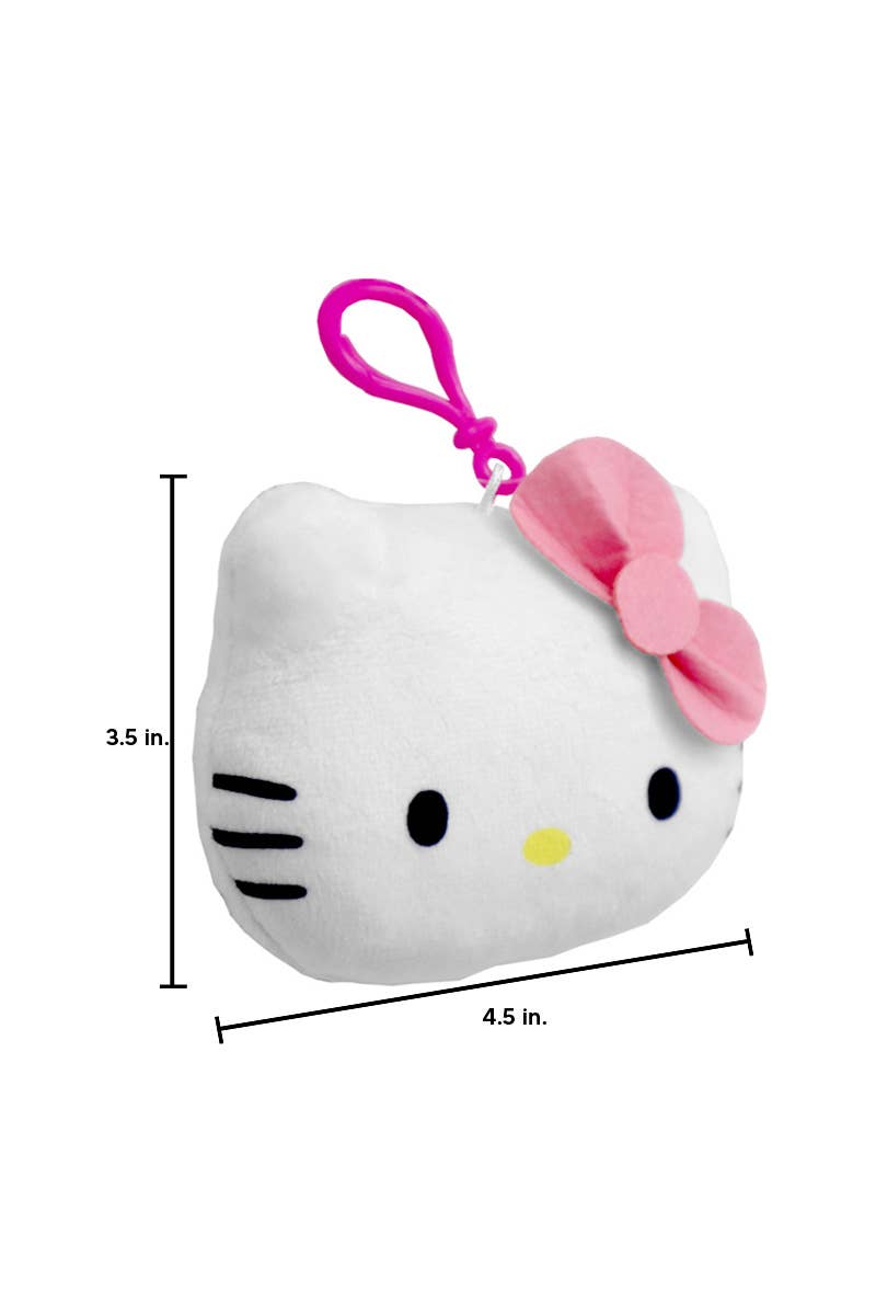 Hello Kitty Plush Head Coin Purse/ Keychain