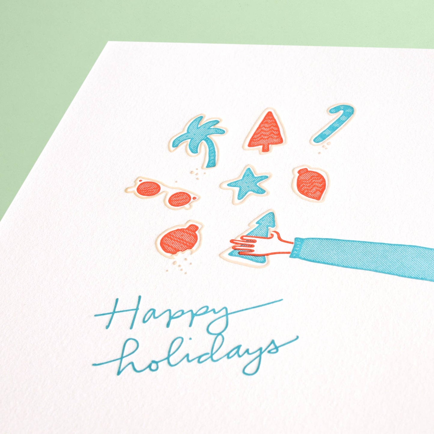 Holiday Cookies - Letterpress Greeting Card