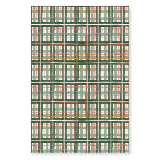Holiday Plaid Gift Wrap | Roll