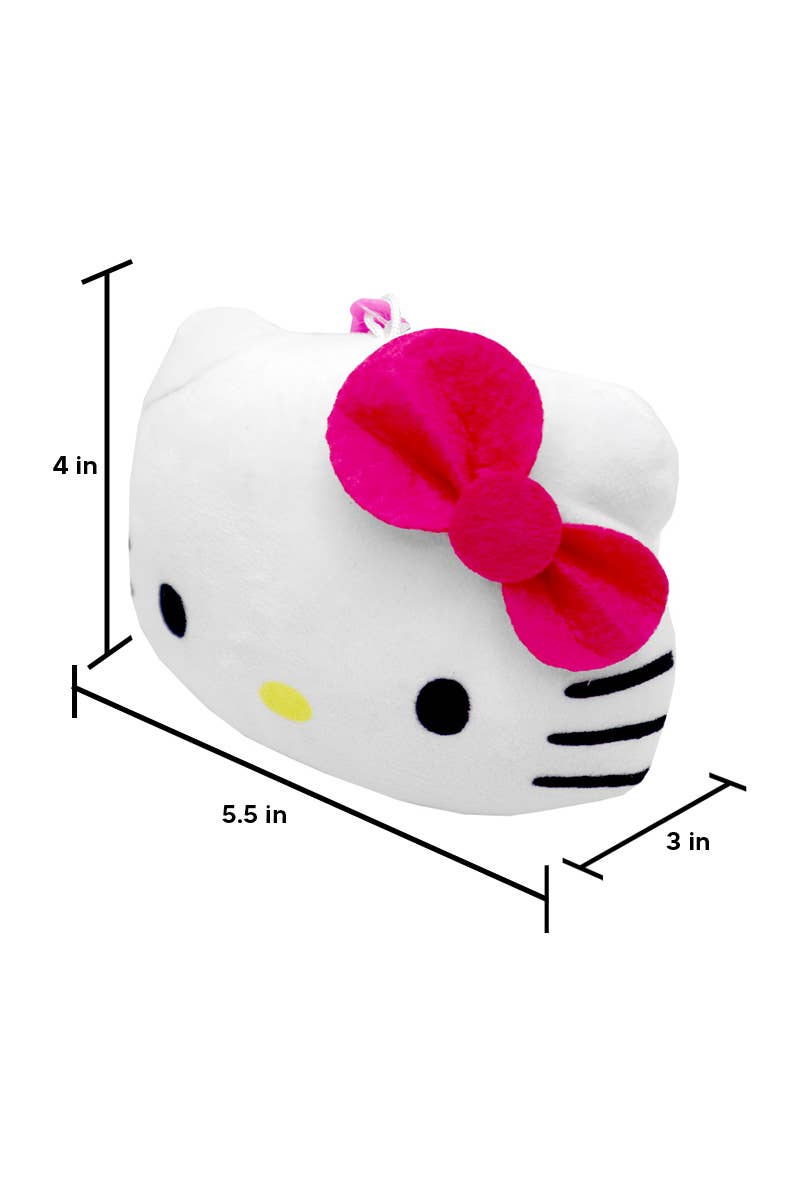 Hello Kitty Plush Head Bag w/ Hot Pink