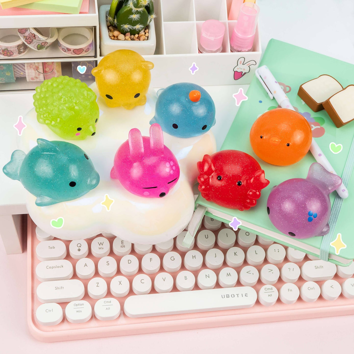 Jumbo Glitter Mochi Sensory Toy
