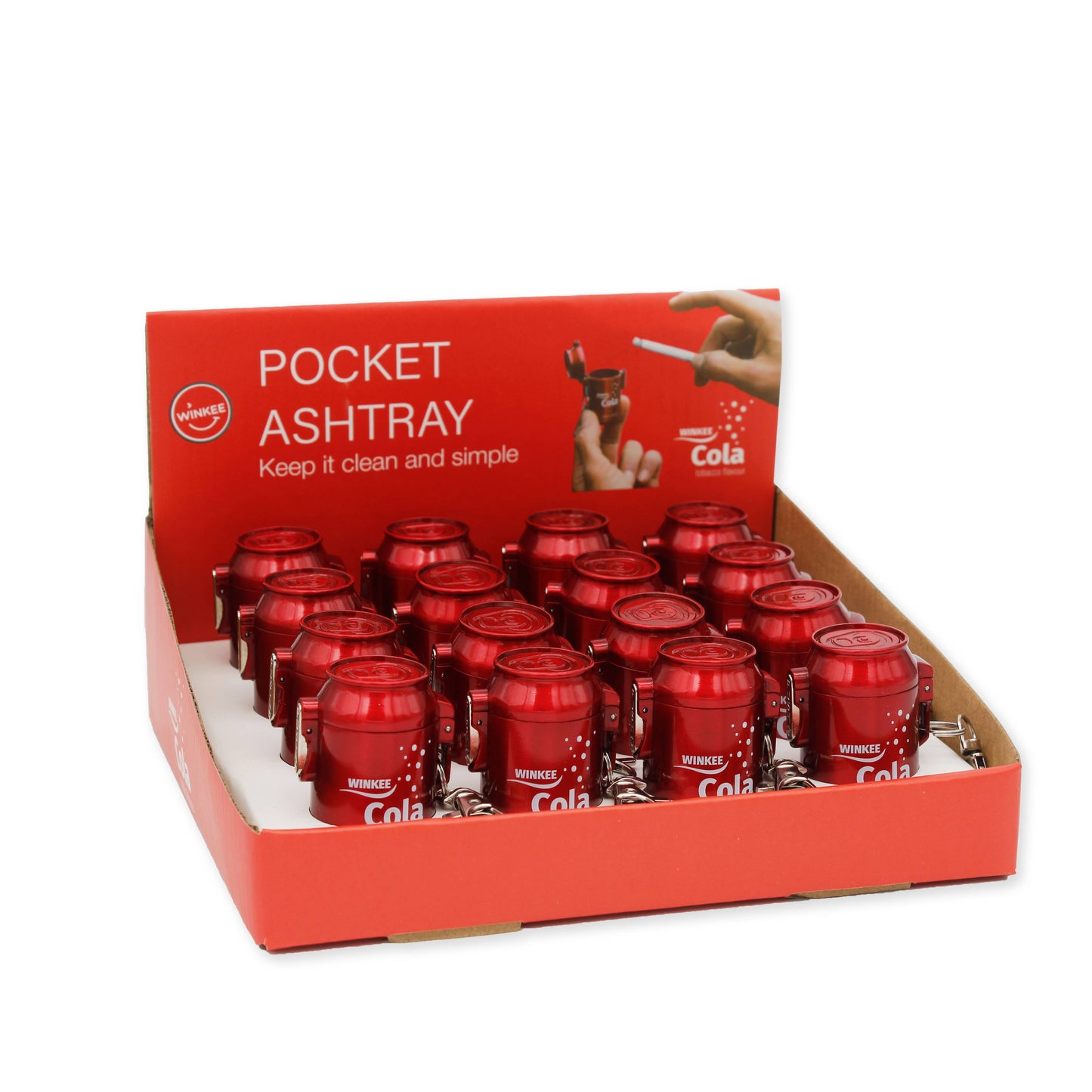 Pocket ashtray cola