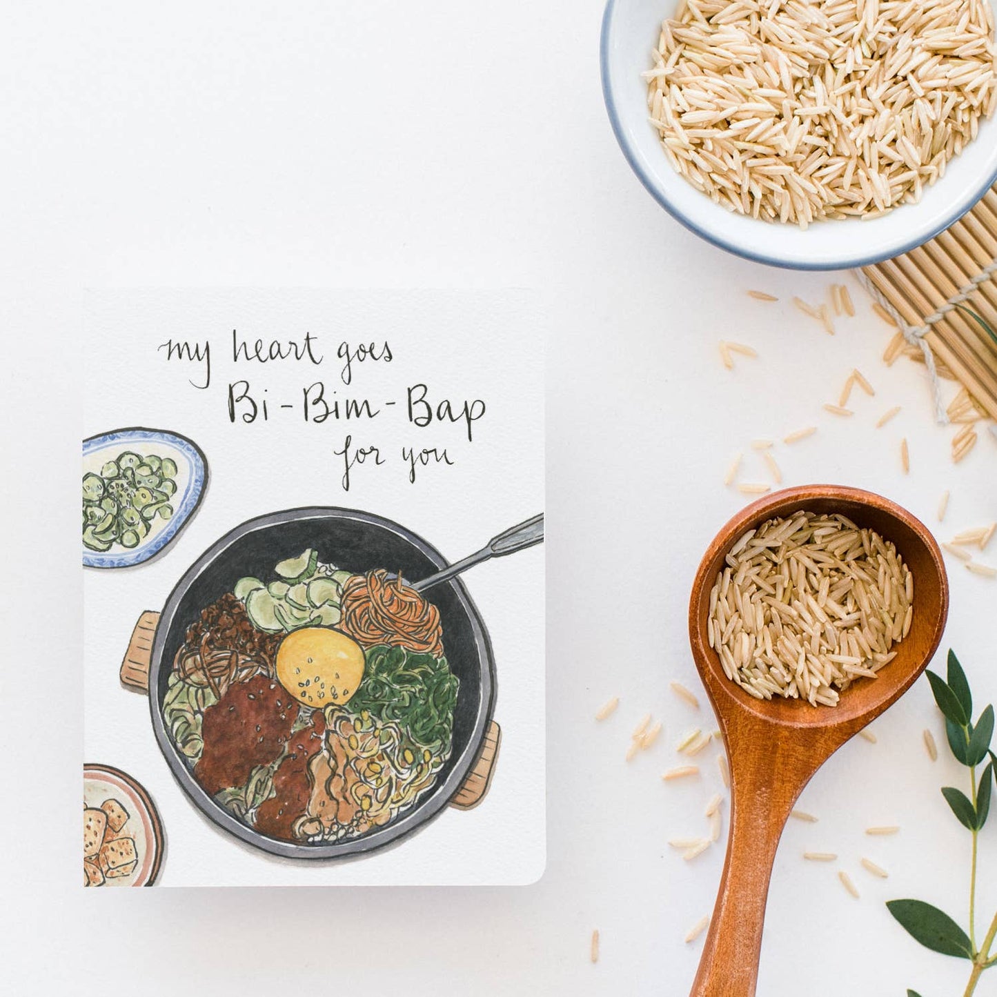Bibimbap Heart Card
