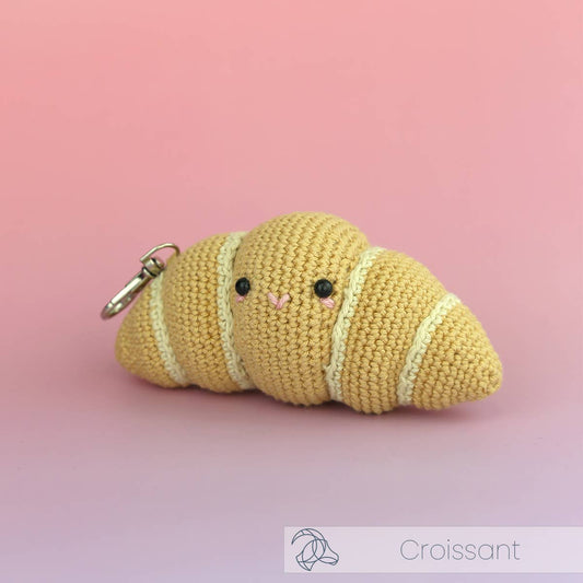 DIY Crochet Kit - Croissant Bag Charm