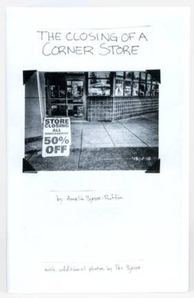 Closing of a Corner Store (Zine)